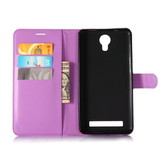 Чехол с визитницей для DOOGEE X7 Pro (фиолетовый) Чехол с визитницей для DOOGEE X7 Pro (фиолетовый)