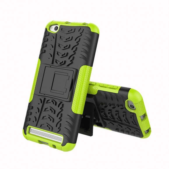 Чехол Hybrid Armor для Xiaomi Redmi 5A (черный + зеленый)