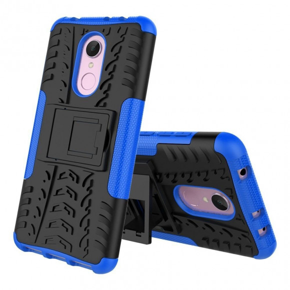 Чехол Hybrid Armor для Xiaomi Redmi 5 (черный + голубой) Чехол Hybrid Armor для Xiaomi Redmi 5 (черный + голубой)