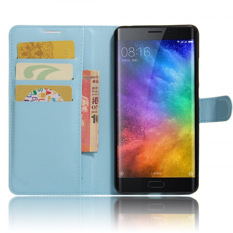 Чехол с визитницей для Xiaomi Mi Note 2 (голубой)