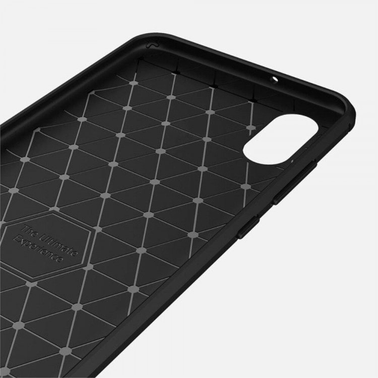Чехол-накладка Carbon Fibre для Xiaomi Mi 8 Pro / Mi 8 Explorer Edition (черный)
