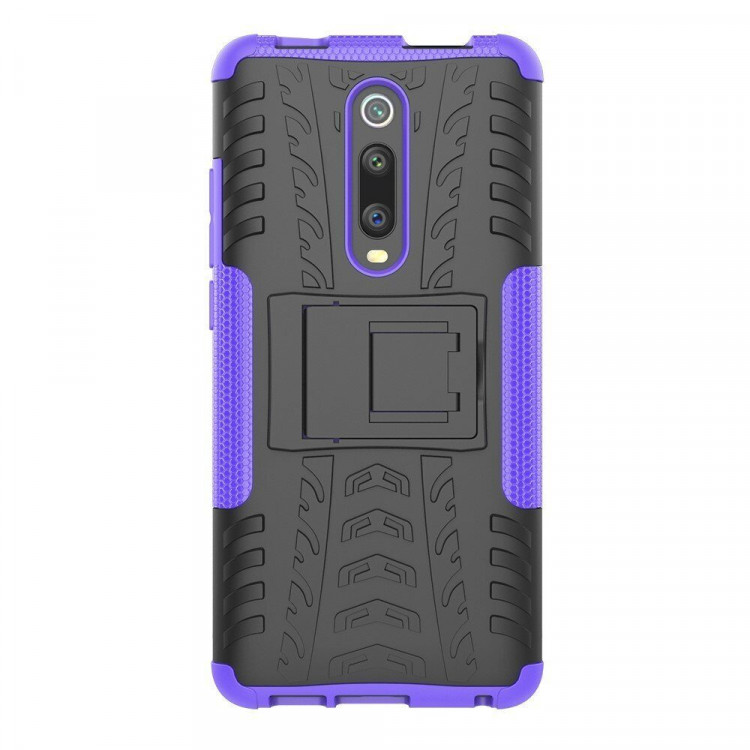 Чехол Hybrid Armor для Xiaomi Redmi K20 / Redmi K20 Pro / Xiaomi Mi 9T / Mi 9T Pro (черный + фиолетовый)