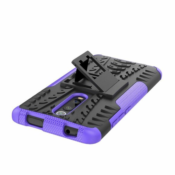 Чехол Hybrid Armor для Xiaomi Redmi K20 / Redmi K20 Pro / Xiaomi Mi 9T / Mi 9T Pro (черный + фиолетовый)