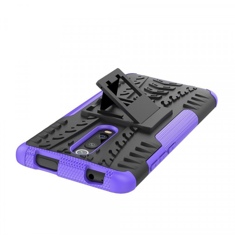 Чехол Hybrid Armor для Xiaomi Redmi K20 / Redmi K20 Pro / Xiaomi Mi 9T / Mi 9T Pro (черный + фиолетовый)