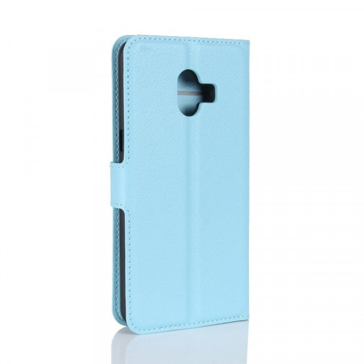 Чехол с визитницей для Samsung Galaxy C10 (голубой)