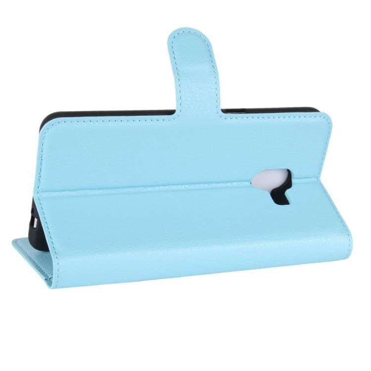 Чехол с визитницей для Samsung Galaxy C10 (голубой)