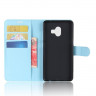 Чехол с визитницей для Samsung Galaxy C10 (голубой)