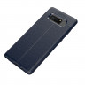 Чехол-накладка Litchi Grain для Samsung Galaxy Note 8 (темно-синий)