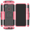 Чехол Hybrid Armor для Xiaomi Redmi 9C (черный + розовый)