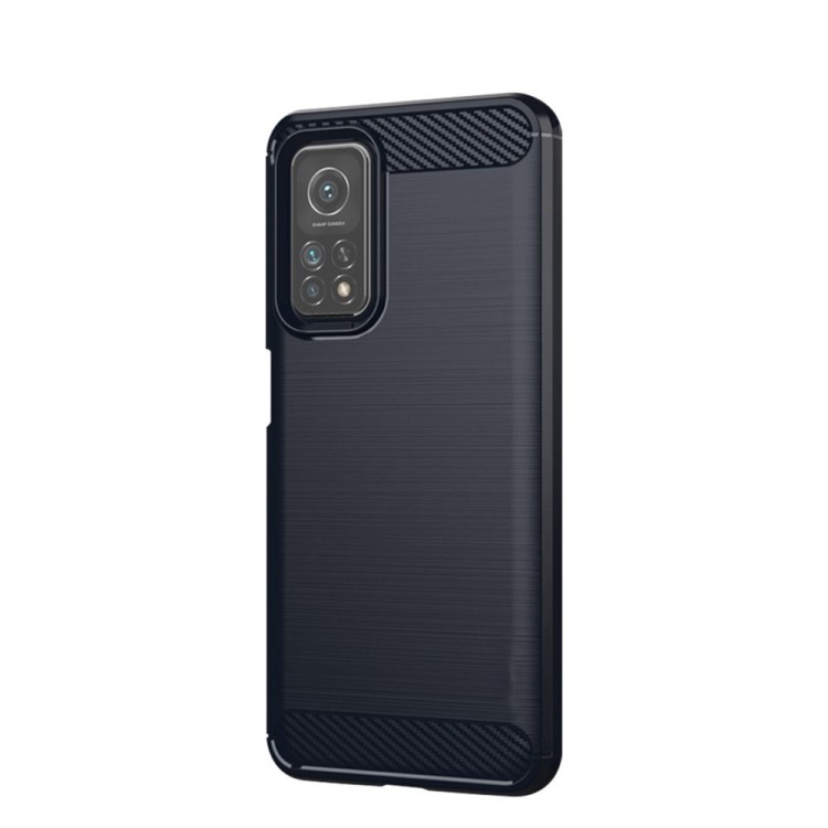 Чехол-накладка Carbon Fibre для Xiaomi Mi 10T 5G / Mi 10T Pro 5G / Redmi K30S (темно-синий)