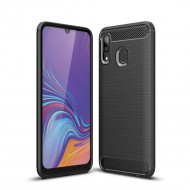 Чехол-накладка Carbon Fibre для Samsung Galaxy A30 / Galaxy A20 (черный) Чехол-накладка Carbon Fibre для Samsung Galaxy A30 / Galaxy A20 (черный)