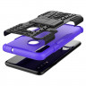 Чехол Hybrid Armor для Samsung Galaxy A20s (черный + фиолетовый)