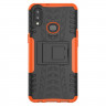 Чехол Hybrid Armor для Samsung Galaxy A10s (черный + оранжевый)