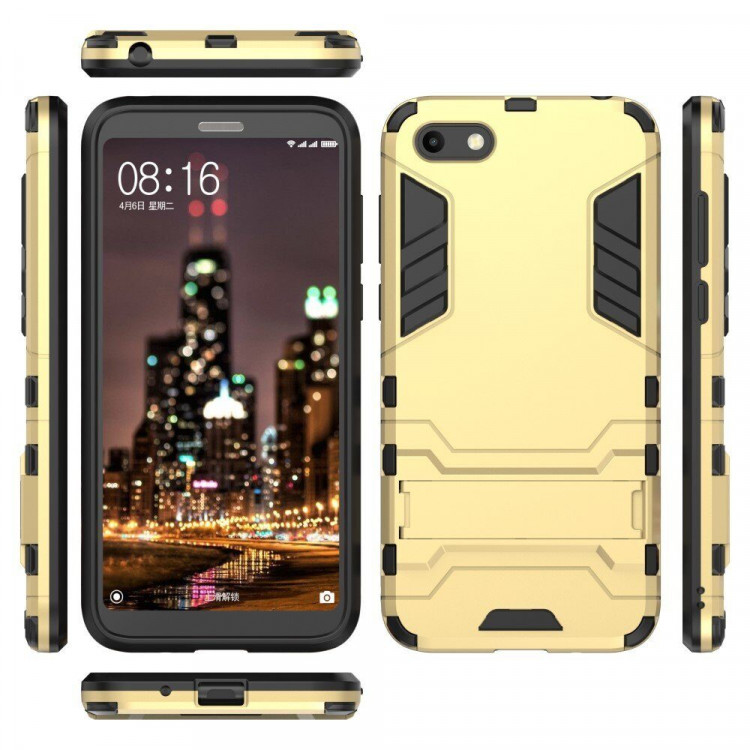 Чехол Duty Armor для Huawei Y5 Prime (2018) / Y5 lite (2018) / Huawei Honor 7A (DUA-L22) Российская версия (золотой)