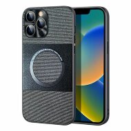 Тканевый чехол Electroplated MagSafe для iPhone 14 (серый) Тканевый чехол Electroplated MagSafe для iPhone 14 (серый)