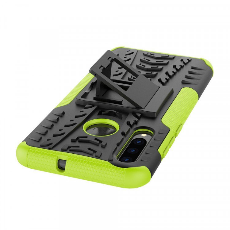 Чехол Hybrid Armor для Huawei P Smart+ (Plus) 2019 / Enjoy 9s / Honor 10i (черный + зеленый)