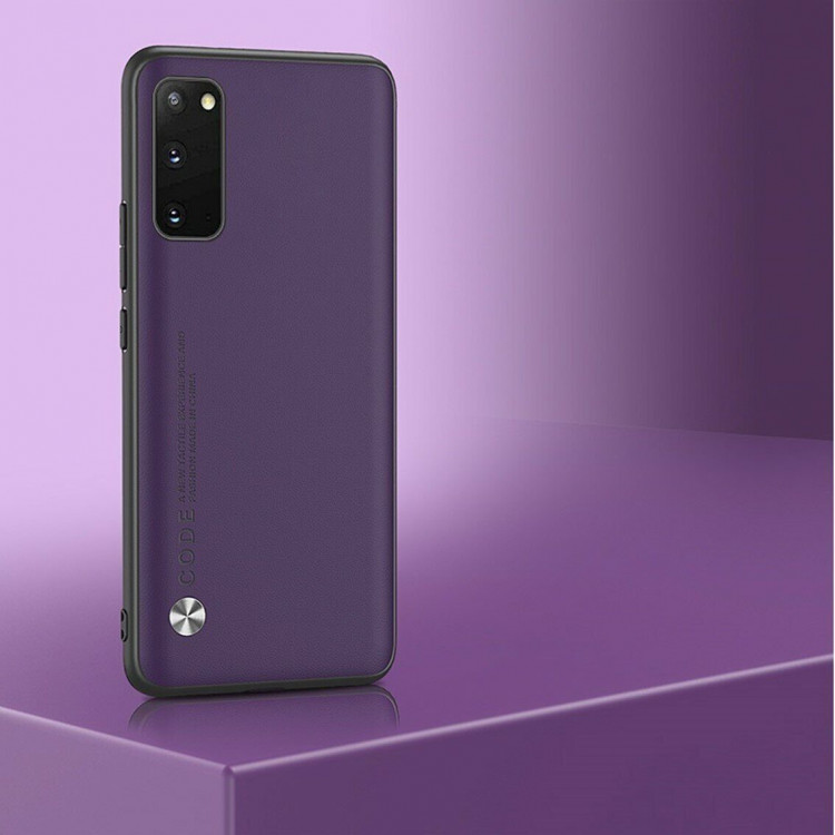 Чехол из искусственной кожи для Samsung Galaxy S20 (темно-фиолетовый)