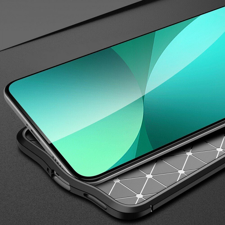 Чехол-накладка Litchi Grain для Xiaomi 12 Lite (темно-синий)