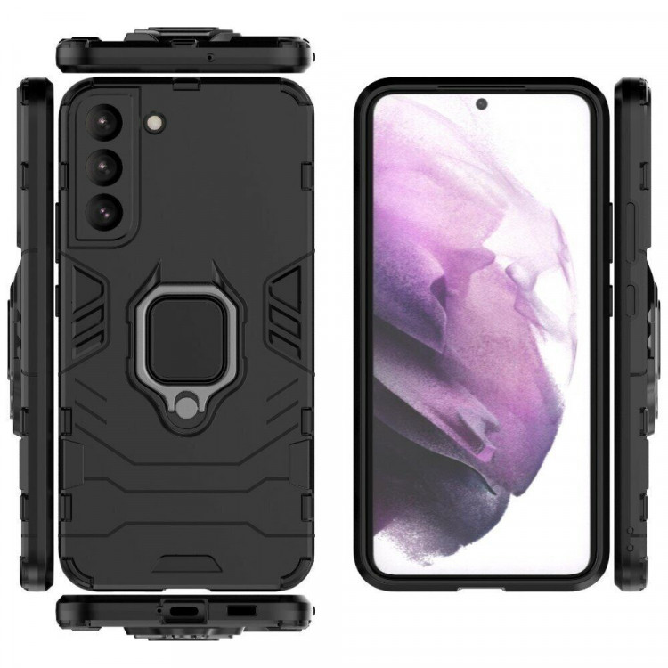 Чехол Armor Ring Holder для Samsung Galaxy S22 (черный)