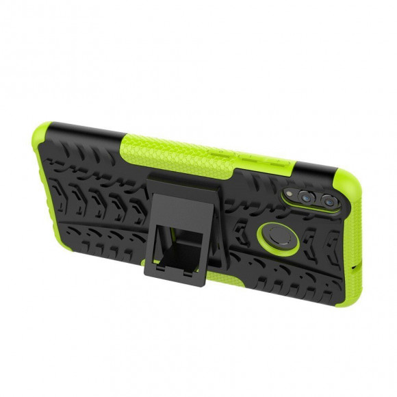 Чехол Hybrid Armor для Huawei Honor 8X (черный + зеленый)