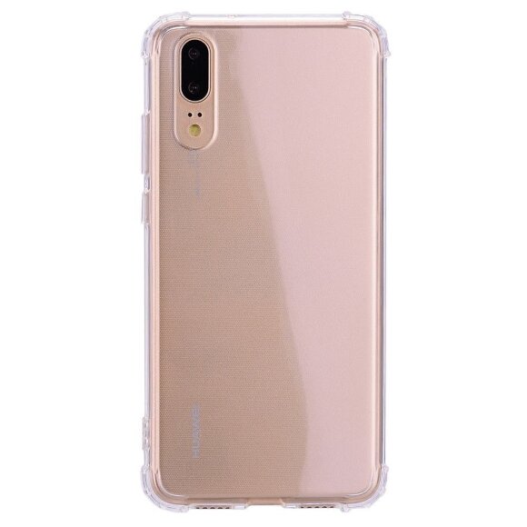 Силиконовый чехол с усиленными бортиками для Huawei P20 (прозрачный) Силиконовый чехол с усиленными бортиками для Huawei P20 (прозрачный)