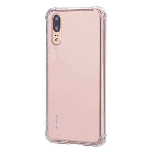 Силиконовый чехол с усиленными бортиками для Huawei P20 (прозрачный) Силиконовый чехол с усиленными бортиками для Huawei P20 (прозрачный)