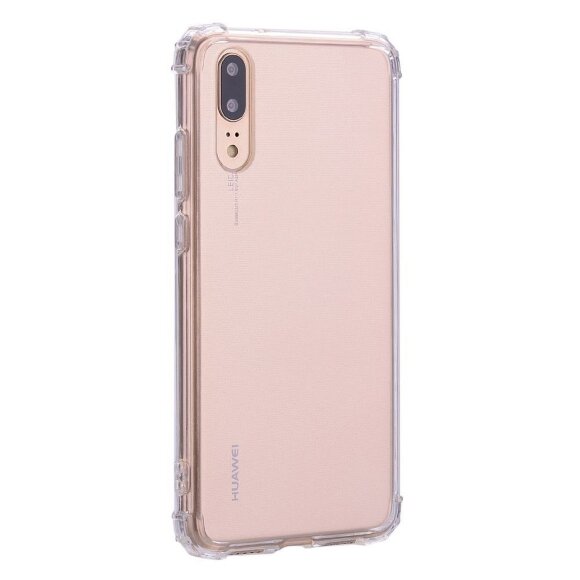 Силиконовый чехол с усиленными бортиками для Huawei P20 (прозрачный) Силиконовый чехол с усиленными бортиками для Huawei P20 (прозрачный)