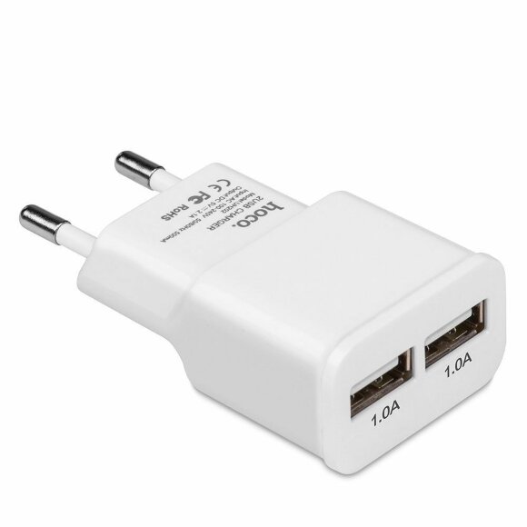 Зарядное устройство HOCO Dual USB 2A (1А+1А) Зарядное устройство HOCO Dual USB 2A (1А+1А)