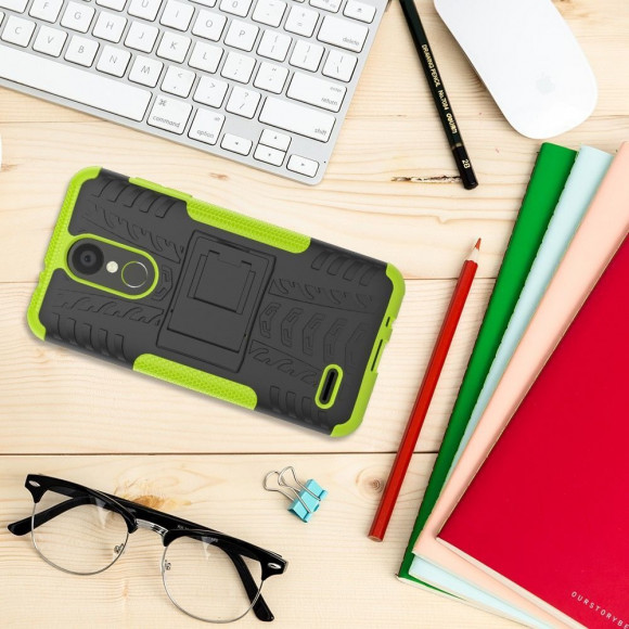 Чехол Hybrid Armor для LG K8 (2018) / K9 (черный + зеленый)