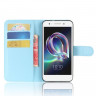 Чехол с визитницей для Alcatel idol 5S (голубой)