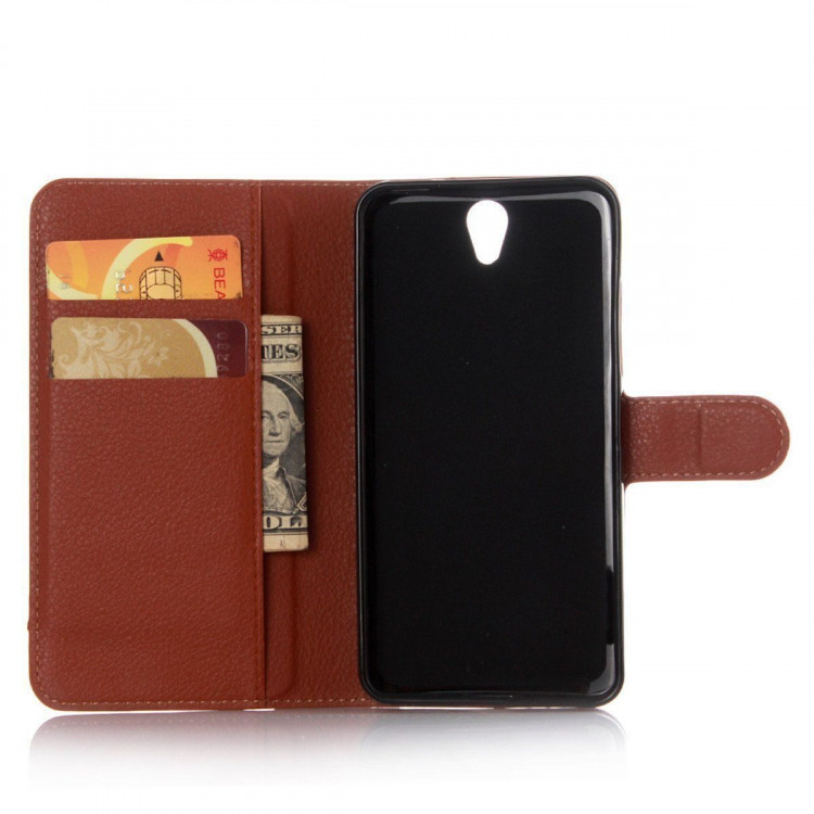 Чехол с визитницей для Lenovo Vibe S1 (коричневый)