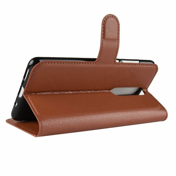 Чехол с визитницей для Nokia 5.1 (коричневый) Чехол с визитницей для Nokia 5.1 (коричневый)