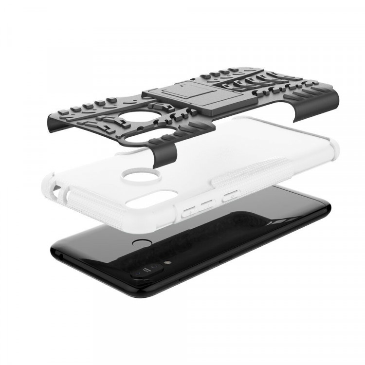 Чехол Hybrid Armor для ASUS Zenfone Max (M2) ZB633KL (черный + белый)