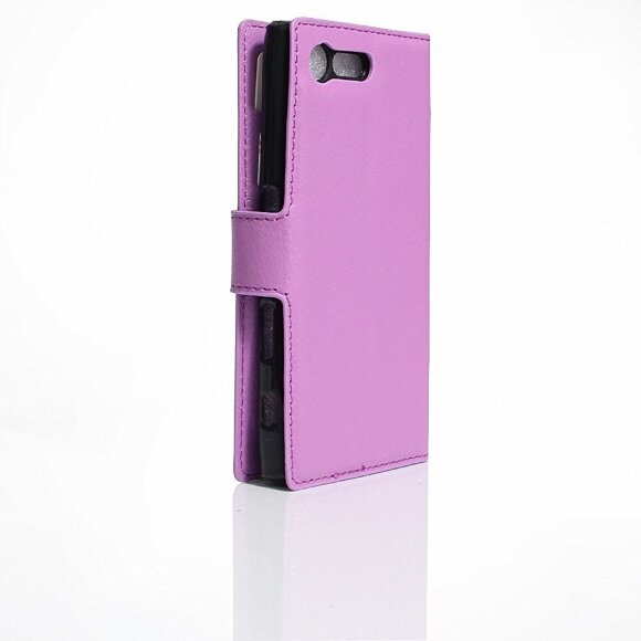 Чехол с визитницей для Sony Xperia X Compact (фиолетовый) Чехол с визитницей для Sony Xperia X Compact (фиолетовый)