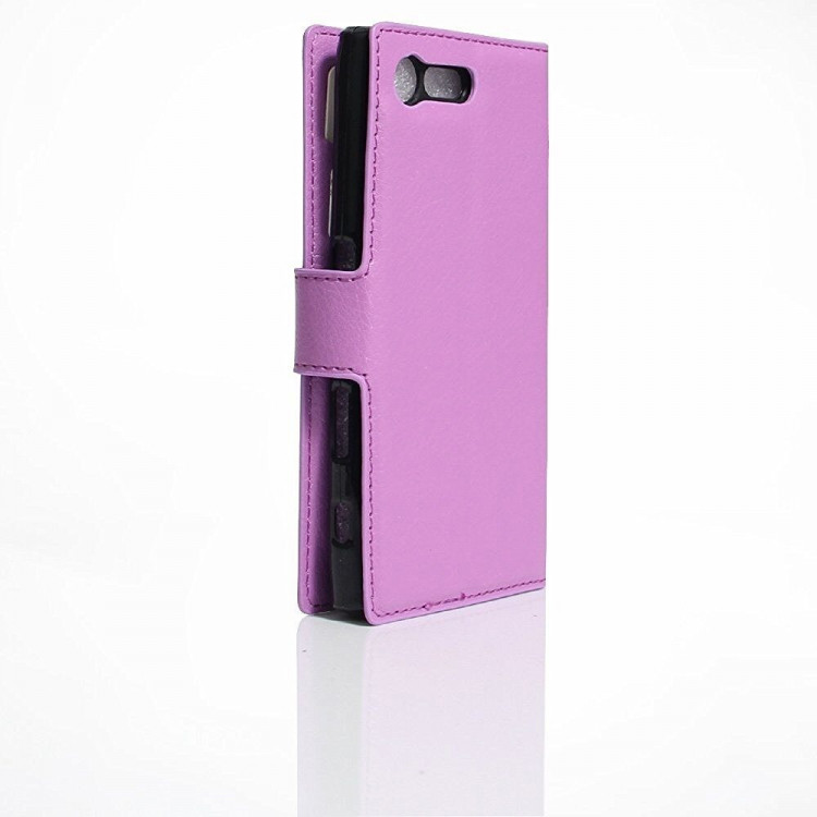 Чехол с визитницей для Sony Xperia X Compact (фиолетовый)