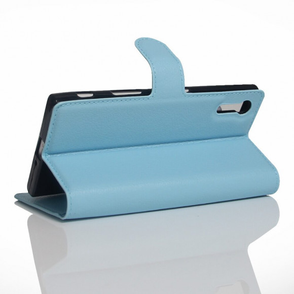 Чехол с визитницей для Sony Xperia XZ / XZs (голубой)