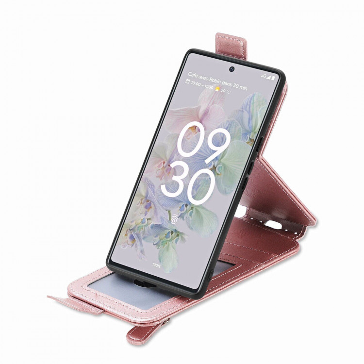 Вертикальный чехол для Google Pixel 6a (розовый)