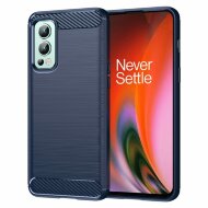 Чехол-накладка Carbon Fibre для OnePlus Nord 2 5G (темно-синий)