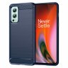 Чехол-накладка Carbon Fibre для OnePlus Nord 2 5G (темно-синий)