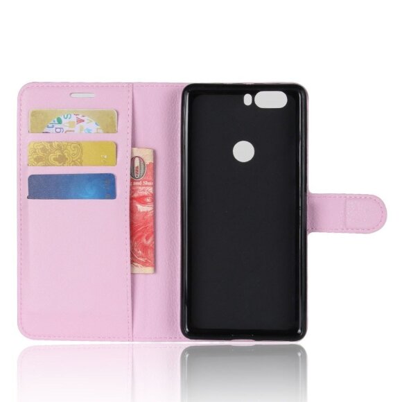 Чехол с визитницей для ZTE Nubia Z17 (розовый) Чехол с визитницей для ZTE Nubia Z17 (розовый)