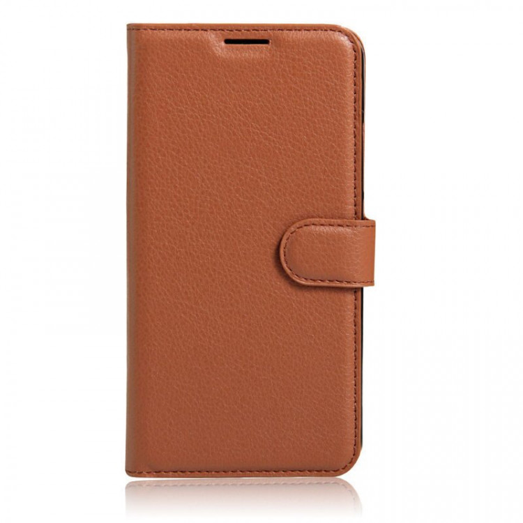 Чехол с визитницей для DOOGEE X7 Pro (коричневый)