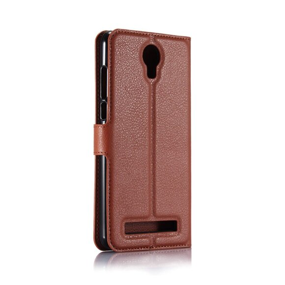Чехол с визитницей для DOOGEE X7 Pro (коричневый) Чехол с визитницей для DOOGEE X7 Pro (коричневый)