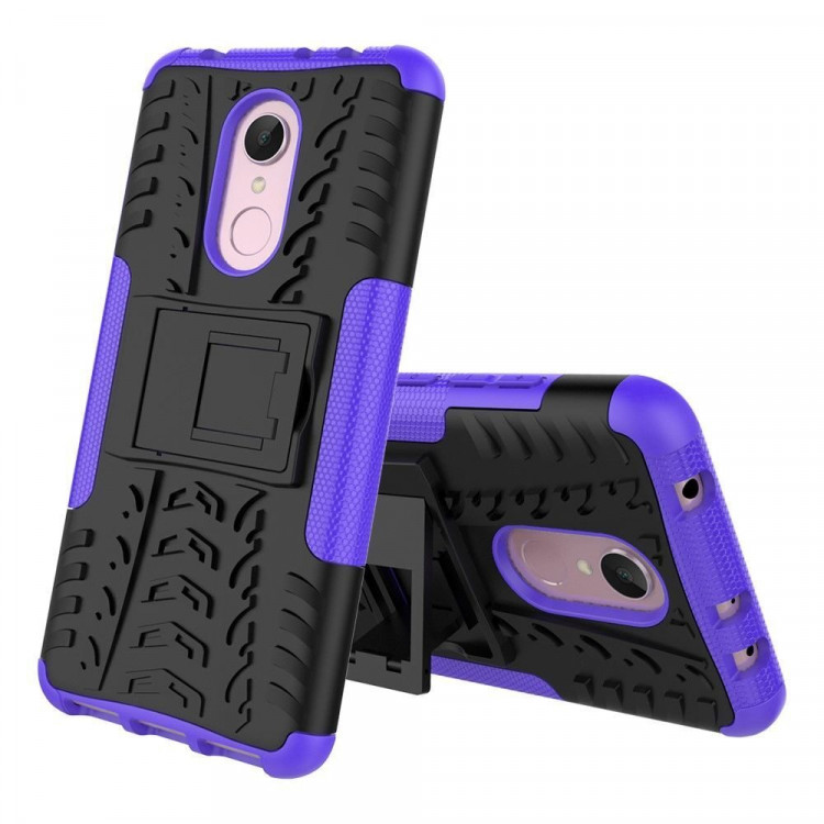 Чехол Hybrid Armor для Xiaomi Redmi 5 (черный + фиолетовый)