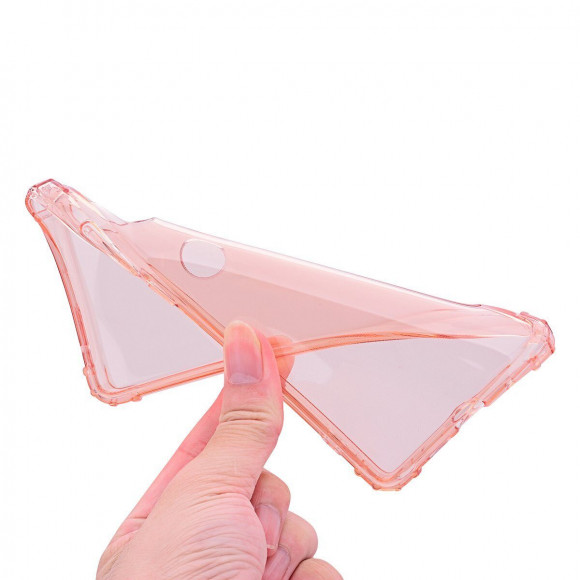 Силиконовый чехол с усиленными бортиками для Xiaomi Redmi S2 (розовый)