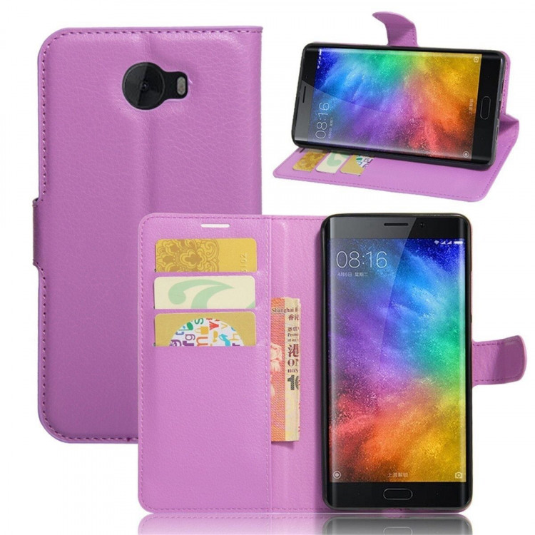 Чехол с визитницей для Xiaomi Mi Note 2 (фиолетовый)