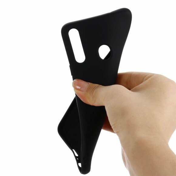 Силиконовый чехол Mobile Shell для Samsung Galaxy A20s (черный) Силиконовый чехол Mobile Shell для Samsung Galaxy A20s (черный)