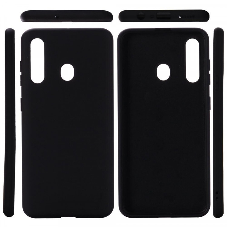 Силиконовый чехол Mobile Shell для Samsung Galaxy A20s (черный)