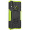 Чехол Hybrid Armor для Samsung Galaxy A10s (черный + зеленый)