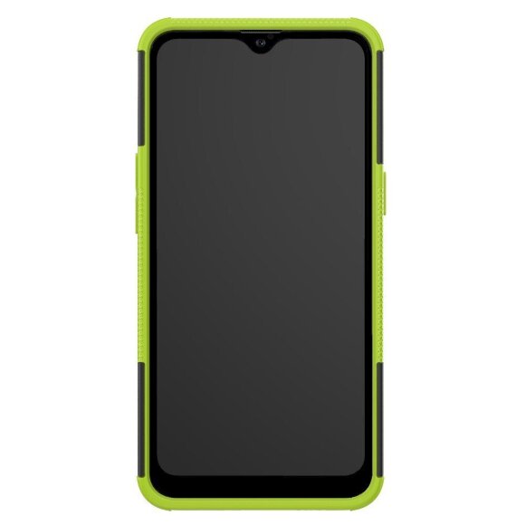 Чехол Hybrid Armor для Samsung Galaxy A10s (черный + зеленый)