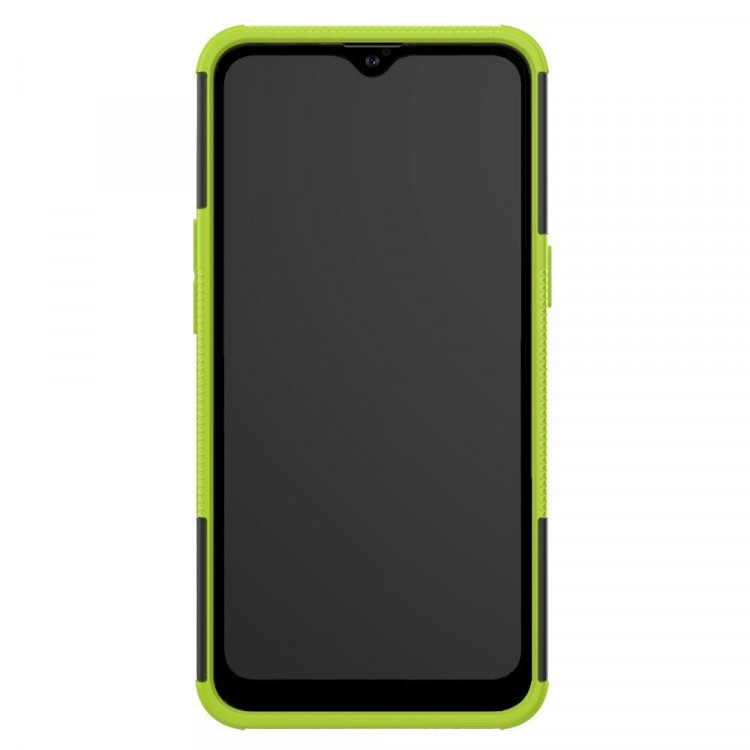 Чехол Hybrid Armor для Samsung Galaxy A10s (черный + зеленый)